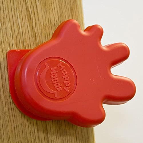 Happy Hands Anti Slam Child Door Safety Finger Trap Stoppers, No Tools Required (Adhesive Attachment)