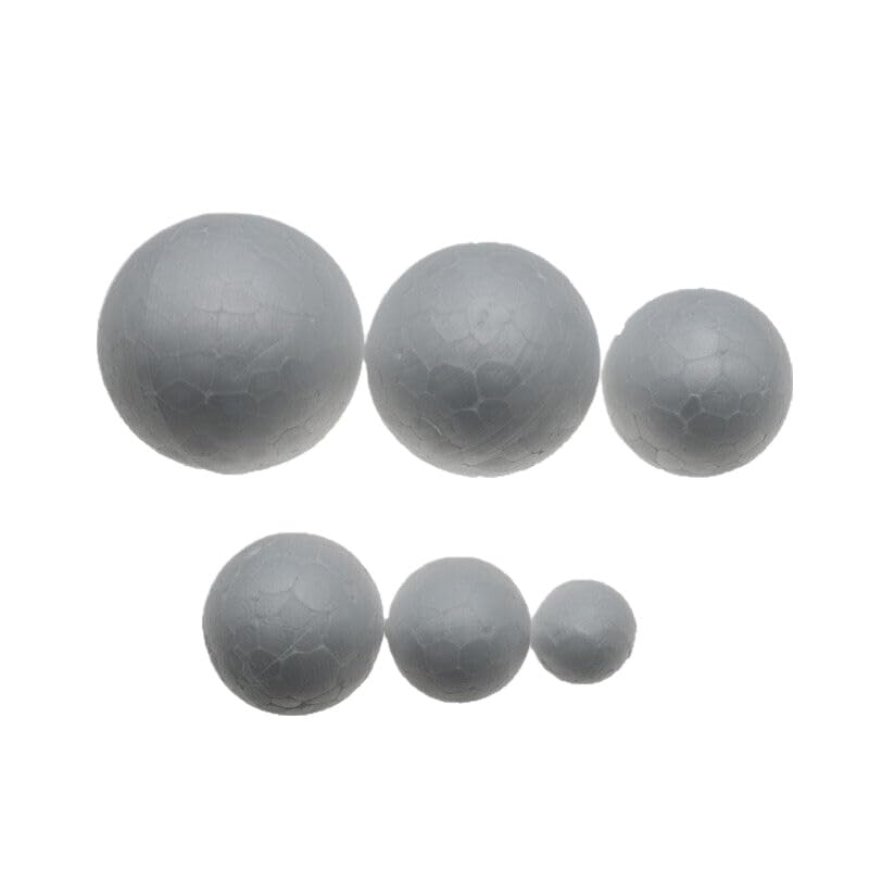 Round White OD Diamter 15/20/25/30/35/40mm Foam Ball Modelling Craft Sphere DIY for Child (10,25mm)