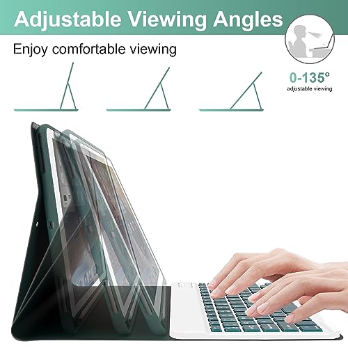 Funda teclado iPad 6ª generación Bluetooth inalámbrico recargable delgado 6
