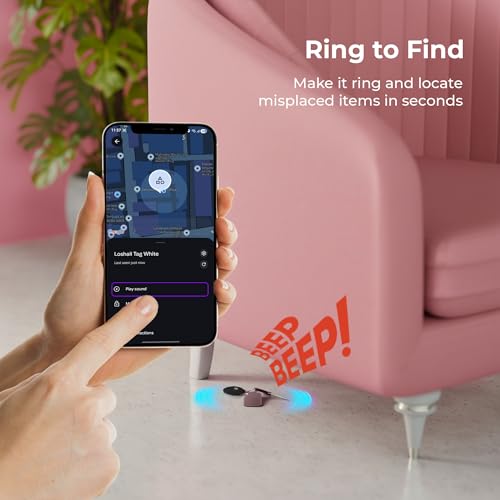 Image of Zebronics Smart Finder Tag (Android Only), Google Find Hub Compatible, Ring to Find, Lost Mode & Real Time Item Tracking, Quick Setup, 1 Year Battery Backup, Lanyard Included (Loshall Tag, Black)