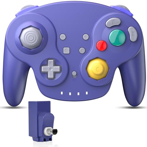 SAFFUN Wireless GameCube Controller Made for NGC Console, Wireless 2.4 GHz Receiver Compatible with...