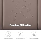 MoKo 13.3-14 Inch Puffy Laptop Sleeve Fit with MacBook Air 13'' M3 2024/2020/2019, MacBook Pro 14'' M3 2024/2023, MacBook Pro 13" M2/M1, Built-in Elastic Band, PU Leather Carrying Case, Coffee