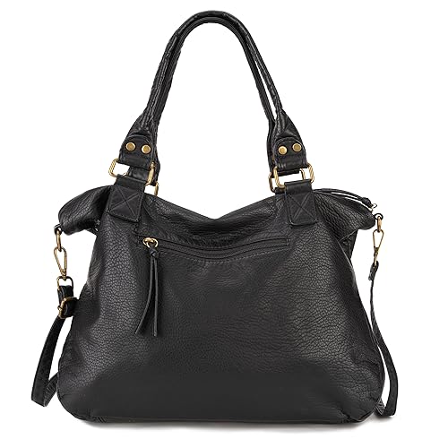 Image of Y2K Purses Hobo Bags for Women Roomy Washed Leather Handbags with Crossbody Strap