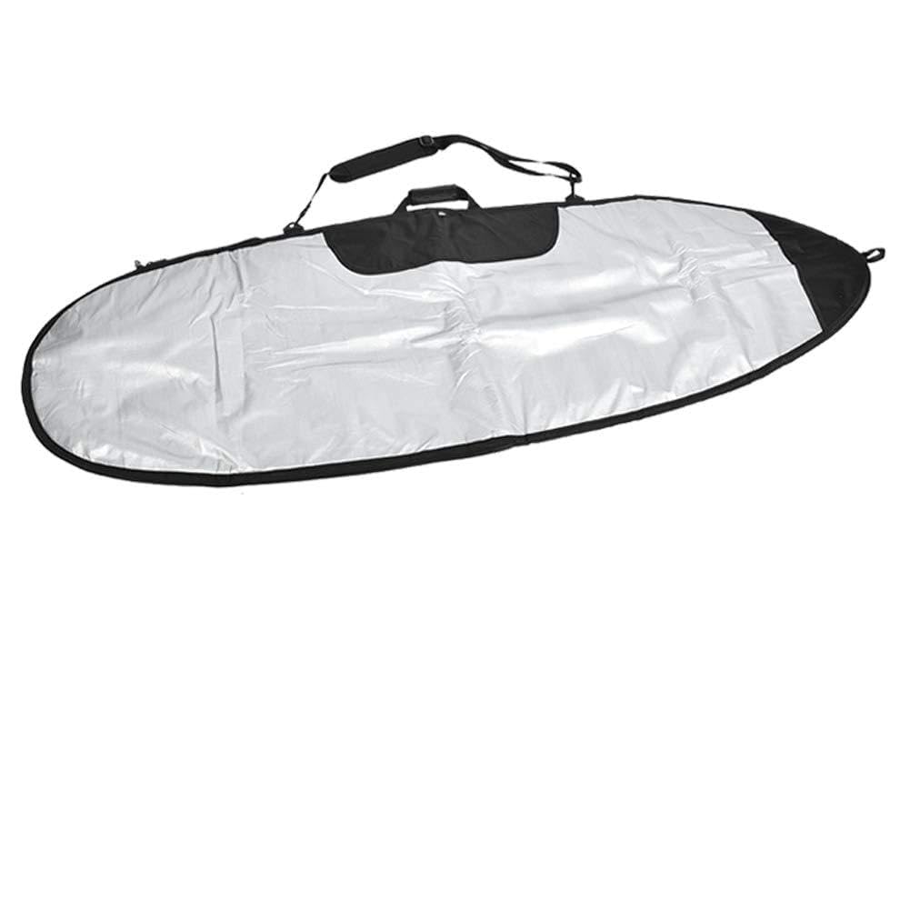 Qqmora Funda Protectora para Tabla de Surf con Cremallera Elegante y Ligera para Tablas de Surf Poliéster Negro 6.0 6.4