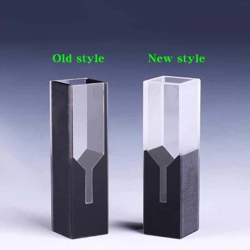 Cubeta de cuarzo submicro de alta precisión con paredes y tapa negras, 200 µL de volumen y 10 mm de paso óptico, vidrio de cuarzo japonés.