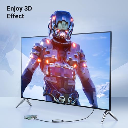 Image of UGREEN Mini HDMI to HDMI Cable 6.6FT, 8K@60Hz, Aluminum Shell, Braided, HDR