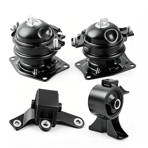 4Pcs Engine Motor Mount & Transmission Mount, For Honda Pilot 3.5L FWD 2009-2015, Replace OE: A65078 A4587 A65077 A65015 50830-SZA-A01 50820-SHJ-A03
