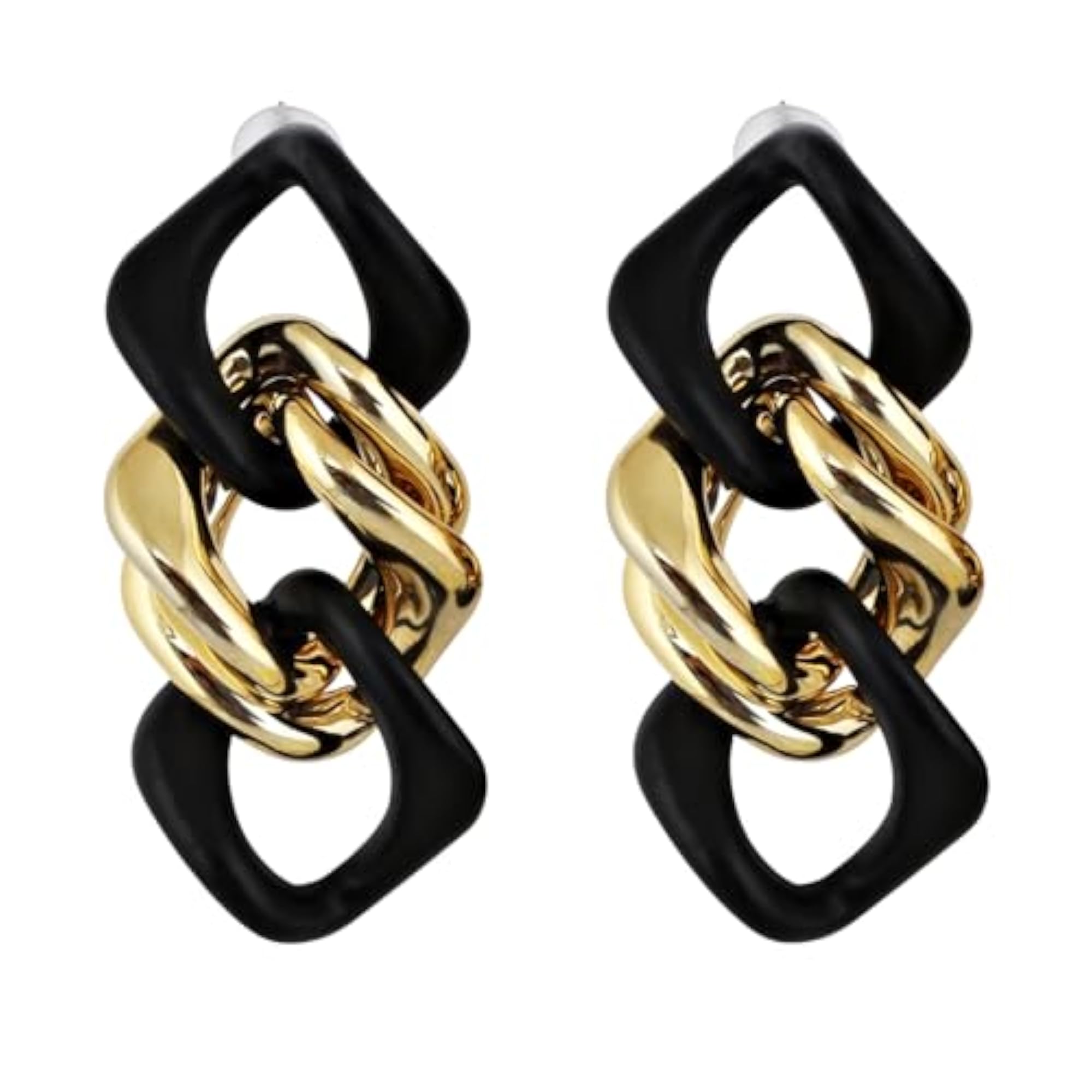 Twisted Knot Dangle Earrings Blue
