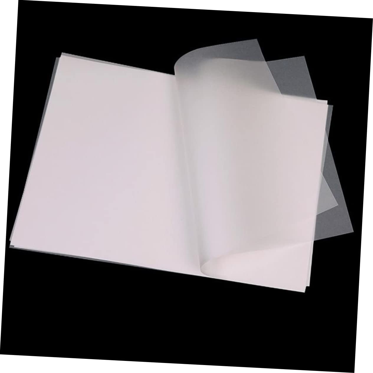 HOODANCOS Set di 50 Fogli Carta da Lucido Traslucida A3, Carta da Disegno Tecnico per Calligrafia e Ricalco, Resistente allo Sbiadimento per Artisti e Progettisti