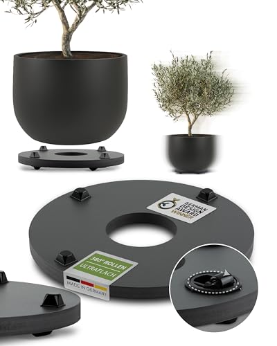 Pflanzwerk® Jardinière Porte Plantes*ULTRAPLAT Designer sous-vases à roulettes* Ø28cm pour Tous Les Pots et bacs à Fleurs *Design breveté* *capacité de Charge 120KG* *Made in Germany* Pflanzwerk® Jardinière Porte Plantes*ULTRAPLAT Designer sous-vases à roulettes* Ø28cm pour Tous Les Pots et bacs à Fleurs *Design breveté* *capacité de Charge 120KG* *Made in Germany*