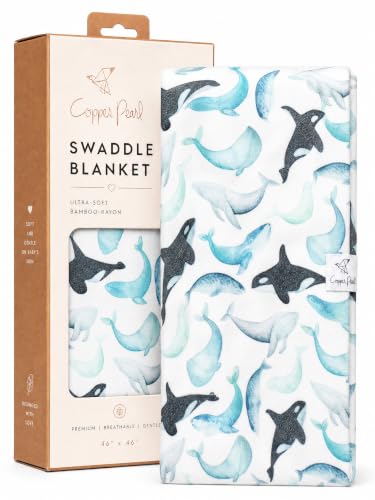 Image of Copper Pearl Swaddle Blankets for Newborns | Soft Stretchy Receiving Blankets for Boys and Girls | Large 46 x 46 Inch Baby Blankets | Lightweight and Breathable Swaddles | Kai