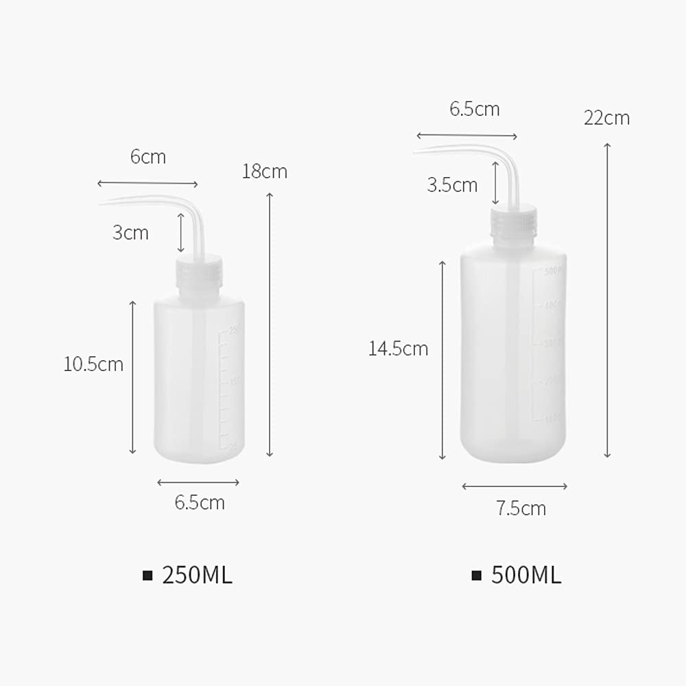 2 Bottiglie Di Plastica Da Spremere LDPE - 250ml E 500ml | Con Bocca Stretta Per Liquidi - Foto 2