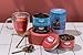 JusTea Black Tea Trio | Stacking Tins Variety Pack with Hand Carved Tea Spoon | Loose Leaf Tea | High Caffeine | Award-Winning | Fair Trade | Non-GMO