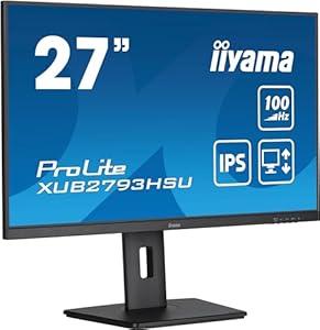iiyama Prolite XUB2793HSU-B6 68, 6cm 27" IPS LED-Monitor Full-HD 100Hz HDMI DP USB2.0 Höhenverstellung Pivot FreeSync schwarz
