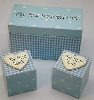 my first tooth and curl keepsake box