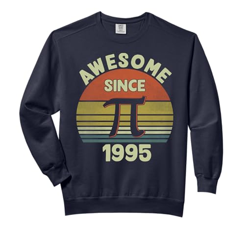 28th Birthday Pi Day Awesome Since 3.14.1995 14 March Comfort Colors Adult Sweatshirt