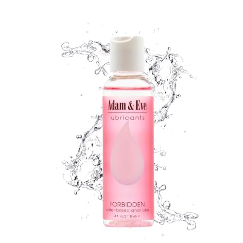 Adam & Eve Forbidden Anal Lubricant, Thicker Formula for Longer Lasting Fun, Odorless, Non Staining Water Based Lube for Anal & Vaginal Play, Compatible with All Toys & Condoms, Easy to Clean
