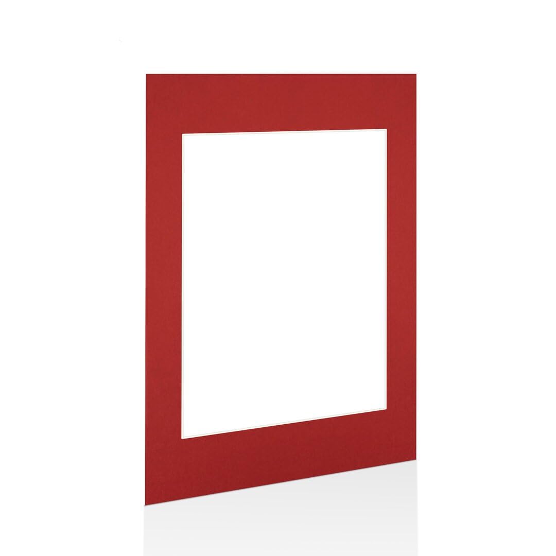 Procut Global 60x40cm Crimson Picture Mounts to Fit A3 Aperture - Precision Cut Cardboard Photo Mount - Ideal for Frames, Prints, Artwork & Certificates - Sizes & Colours Available