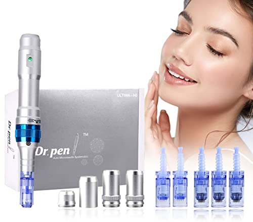 Dr-Pen-Ultima-A6-Professional-Kit-Authentic-Multi-function-Wireless-Electric-Beauty-Pen-Skin-Care-Kit-for-Face-and-Body-12pins-x2-025mm-36pins-x3-025mm-Cartridges