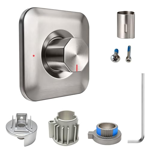 Juego de grifería para ducha y bañera en níquel cepillado para Moen T2471BN Genta LX Posi-Temp | Todo metal, compatible con válvulas Moen 2510, 2520, 2570, 2580 y 2590, juego de grifería para bañera y ducha con equilibrio de presión miniatura 1