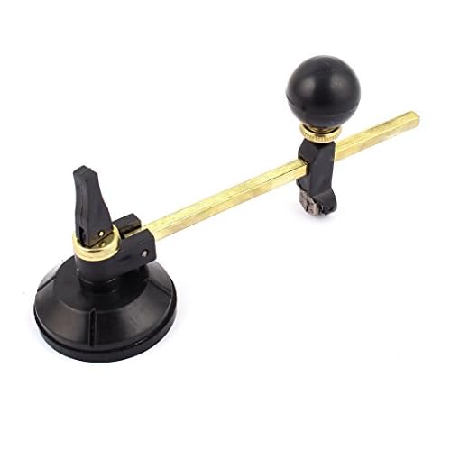 Luomorgo 30cm/11.81" Max.Round Dia Adjustable Glass Circle Cutting Suction Cup Cutter