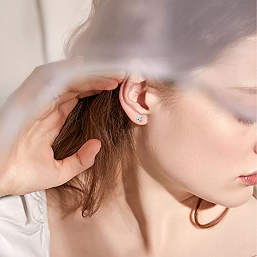 Valentine's Day Gifts For Kids Girls Women Mushroom Earrings 925 Sterling Silver Mushroom Stud Earring Opal Jewelry Gifts For Teen Girls Birthday Anniversary Present #TOP1