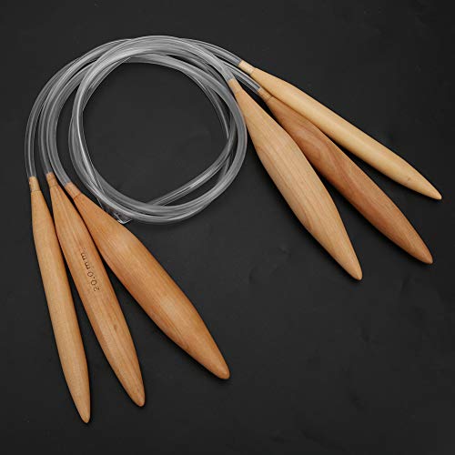 Crochê de bambu, agulha trançada, ferramenta de tricô, ferramenta de tricô, crochê leve e transparen