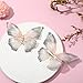 Ouligay 2PCS Moving Butterfly Hair Clips Boho 3D Butterfly Barrettes with Wings Fairy Hair Pins Accessories for Women Girls Wedding DIY Crafts Party Decor