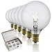 25 Watt Wax Warmer Bulbs for Full Size Scentsy Warmer & Scentsy Burner -25WLITE Replacement Light Bulbs. Incandescent E12 Socket w/Candelabra Lead Free Base, Clear G16.5 (G50) -Pack of 6
