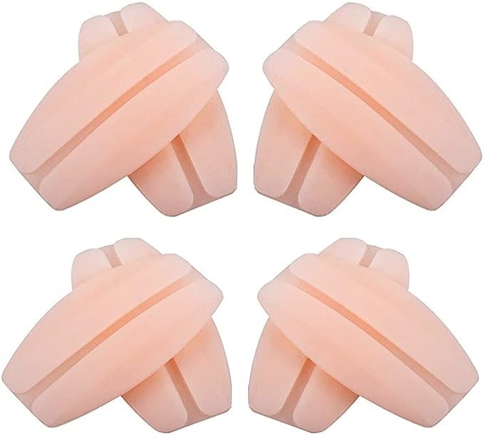 Silicone Bra Strap Cushions Holder Soft Slipping Silicone Bra Cushions Pads Non-Slip Shoulder Pads Protectors for Women Girls ((4 PAIR), SKIN)-image-37