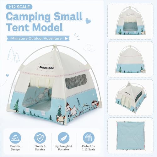 1/12 Scale Tent Miniature - 7 Inch Realistic Handmade Mini Dollhouse Model - Image 3