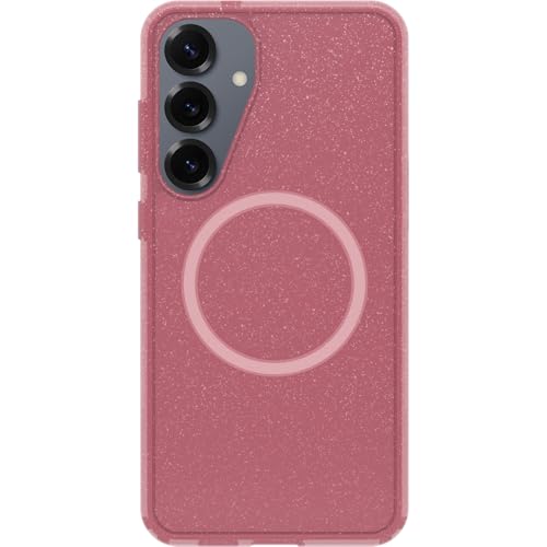 Image of OtterBox Symmetry Series Clear Case with Magnets for Samsung Galaxy S25+, Shockproof, Drop Proof, Protective Thin Case, 3X Tested to Military Standard, Pink