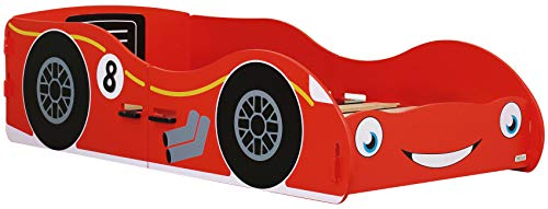 Racing Car - Kids Bed - Digger Bed Frames - Junior Bed Frame for Kids and Toddlers - Bedroom Furniture for Juniors - Red - 140x70cm Racing Car - Kids Bed - Digger Bed Frames - Junior Bed Frame for Kids and Toddlers - Bedroom Furniture for Juniors - Red - 140x70cm