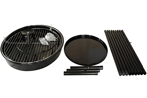 Foto von kynast exklusiv Schwenkgrill Ø 52,5 cm H Holz Kohle Grill Stahlgestell, Schwarz, 88 x 95 150