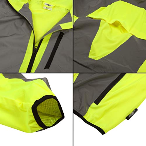 BTR Hi Vis Reflective Cycling & Running Jacket. Fits Men & Women. High Visibility (Hi Viz) & VERY Reflective Outdoor… - Image 7