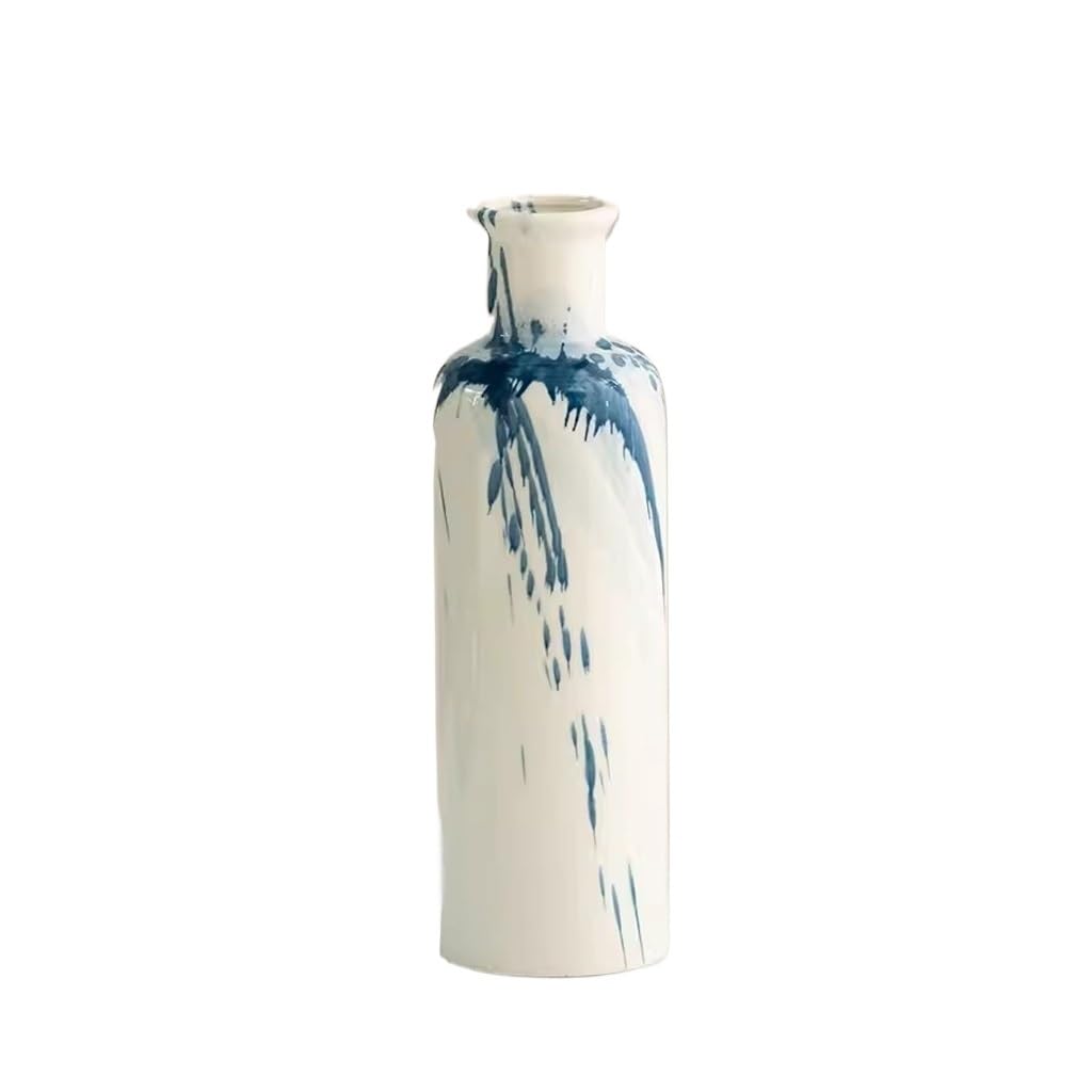 SnamicE Vases Hand-Painted Splash-Ink Creative Ceramic Vase, Decorative Dried Flower Vase, Living Room Desktop Flower Arrangement Ornaments Vase for Flowers,