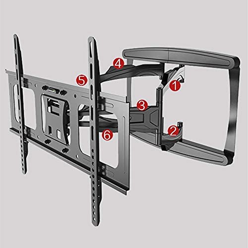 Support mural TV robuste pour écran de 32 à 70 pouces articulé VESA 600x400 max - 8
