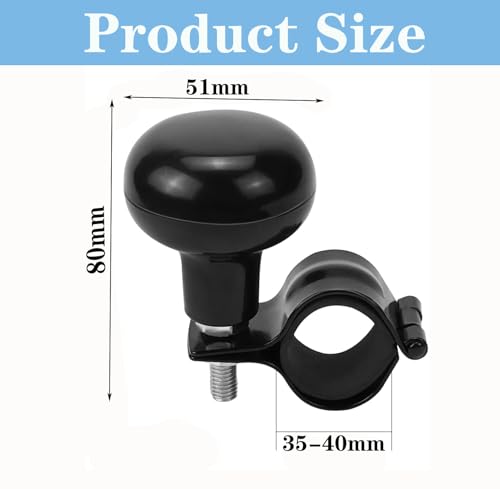 Universal Auto Lenkradknauf,2 Stück Universal Lenkrad Lenkradknauf,Steuerknopf Spinner,Lenkhilfe Lenkradknopf,Spinner Griff Knopf für Auto Traktor Gabelstapler Rasenmäher Boot Lenkrad Zubehör