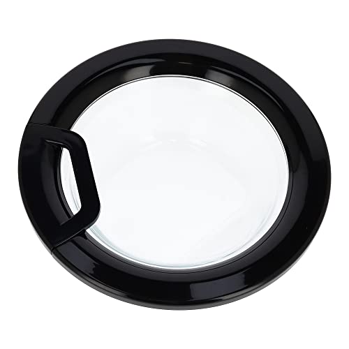 sparefixd Black Door Frame Glass & Handle for Hotpoint Washing Machine