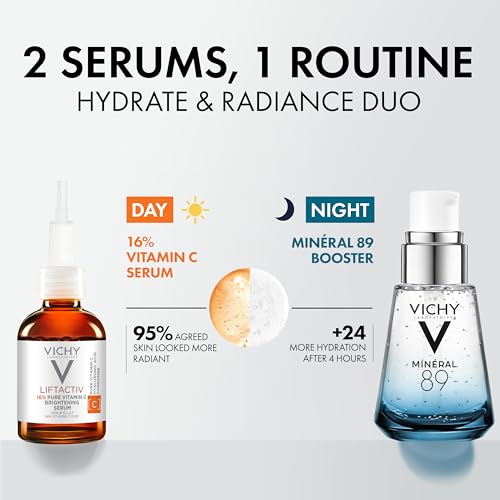 Image of Vichy LiftActiv Vitamin C Serum For Face, Brightening Serum With Pure Vitamin C + Hyaluronic Acid + Vitamin E, Reduces Fine Lines, Smooths Skin Texture, Improves Radiance, Anti Aging
