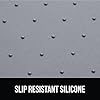 GORILLA GRIP 100% Waterproof Raised Edge BPA Free Silicone Pet Feeding Mat, Dog Cat Food Mats Contain Spills Protects Floors, Placemats for Cats and Dogs Water Bowl, Pets Accessories 18.5x11.5 Gray #3