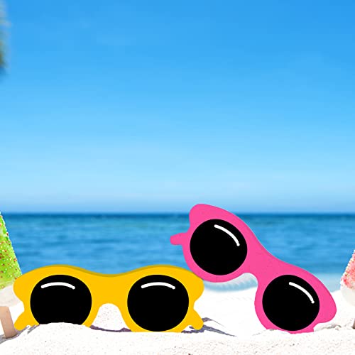 10 Pcs Summer Tiered Tray Decor Unfinished Wooden Sunglasses Decor Farmhouse Wooden Sunglasses Table Decorations Wooden Sunglasses Sign Ornament For Shelf Tabletop Party Home Supplies #TOP1