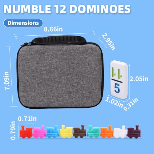 Doreimi DO-12N Mexican Train Dominoes Set Numbers Double 12 thumb #1