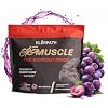 مسحوق GroMuscle Pre Workout - مكمل غذائي خالٍ من السكر للتمرين المسبق مع الكرياتين للرجال والنساء - نباتي، غير معدّل وراثيًا، خالٍ من المواد المسببة للحساسية والغلوتين - مسحوق العنب، 25 وجبة