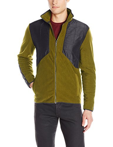 Calvin Klein Men's Mixed-Media Fleece Jacket