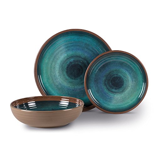 Kampa Java Artisan 12 Delige Melamine Camping Servies Set