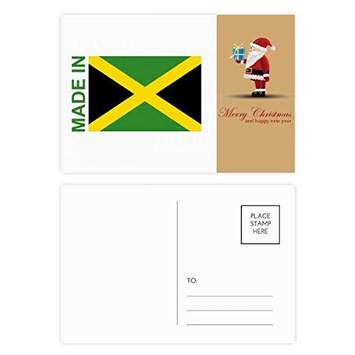 Cartes postales Jamaica Country Love Père Noël lot de 20 pour vœux de fin d'année originaux