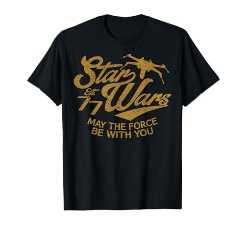 T-shirt Star Wars X-Wing noir à col rond imprimé rétro de l'Alliance Rebelle