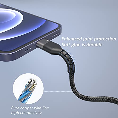 Ailun Usb C To Lightning Cable 2Pack [6Ft Mfi Certified] Cord For Iphone 14/14 Pro/13/13 Pro/12/12 Pro/11/11 Pro/X/Xs/Xr/And Usb C Female To Usb A Male Adapter With Keychain 2Pack #TOP4