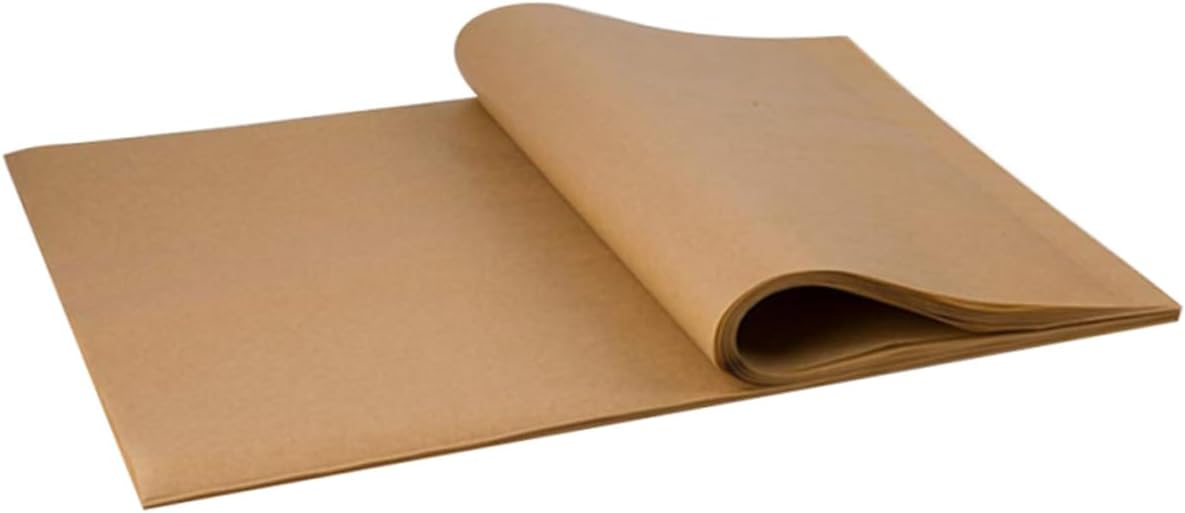 200pcs Non-stick Baking Paper for Steaming Barbecue Air Fryer Unbleached Parchment Paper for Easy Baking Cooking Chemical Lightweight Convenient